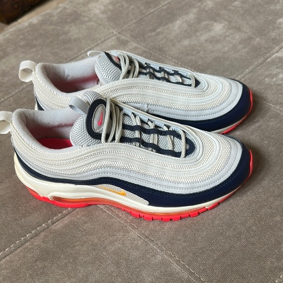 Nike Air Max 97 White Navy Pink - Picture 4 of 14